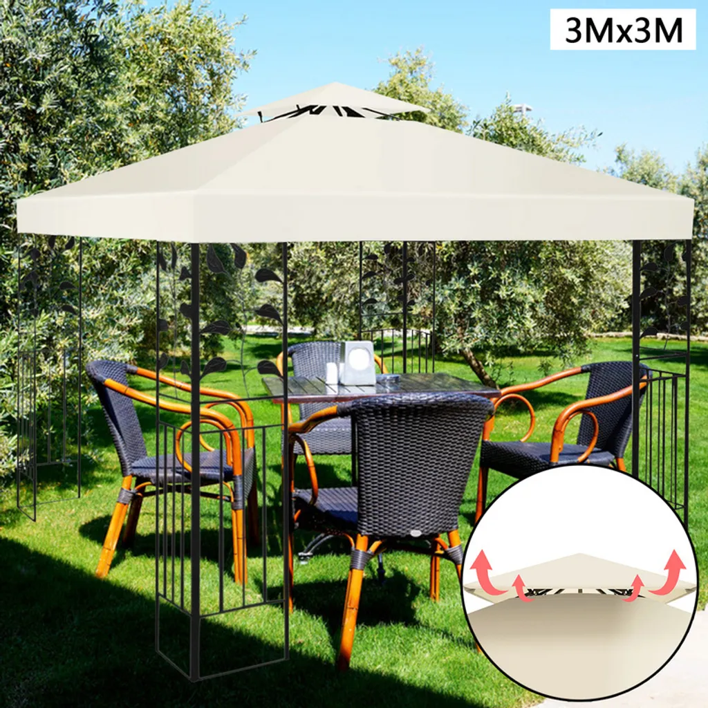 Yakimz sostituzione tetto Tetto telonato padiglione sostituzione tetto padiglione per riparo 3x3M