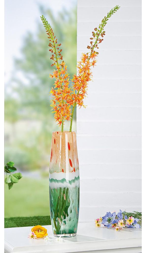 Gilde Glasart, Vase, "Watermelon", moucheté, verre, vert, Image du produit 