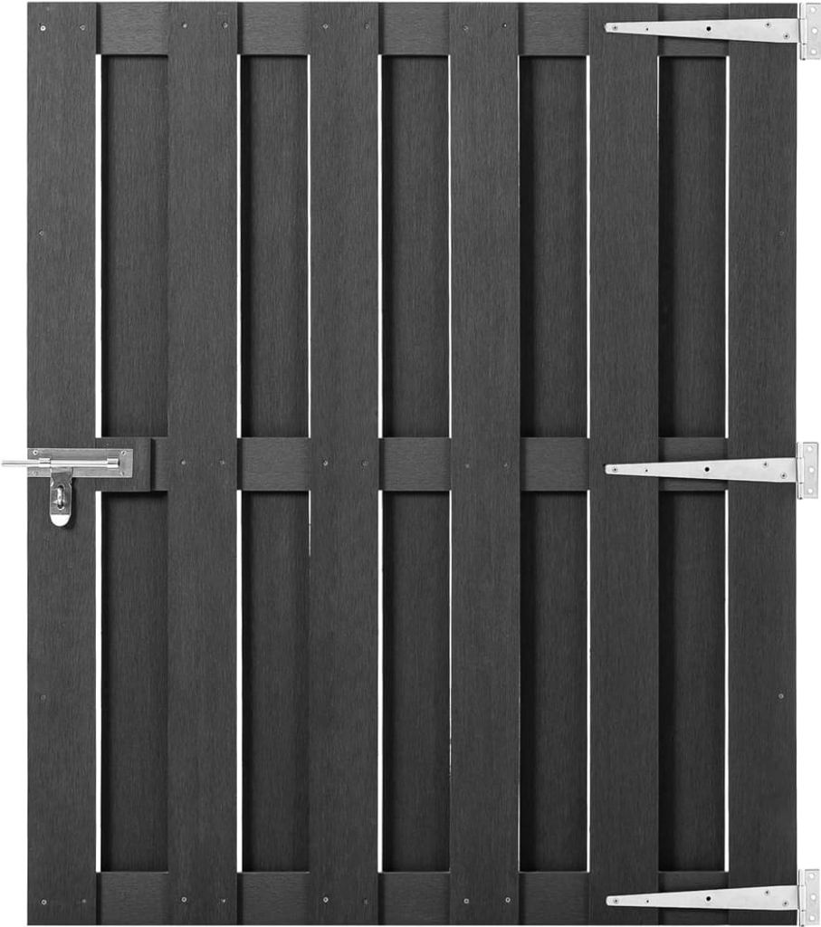 Gartentor WPC 100x112 cm Grau , Gartentore Design 2024