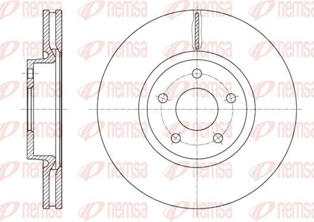 Disque de frein REMSA 61562.10 compatible Mondeo et OE 1500159