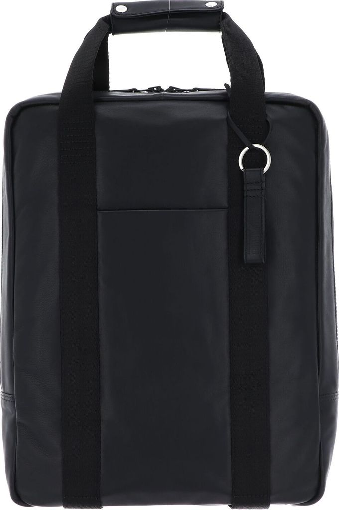 LEONHARD HEYDEN Leder Laptoprucksack Rucksack mit Laptopfach Long Island Tote Bag / Backpack Black schwarz