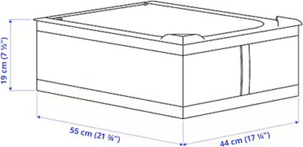 Skubb Ikea Box 44x55x19 dunkelgrau Produktbild 2