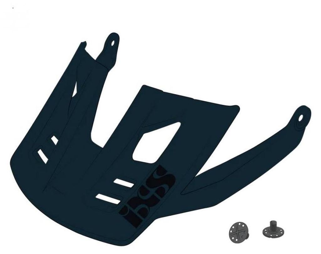 IXS Sports Division iXS Visor + Pins Trigger FF S/M Marine - Ersatzvisier für...