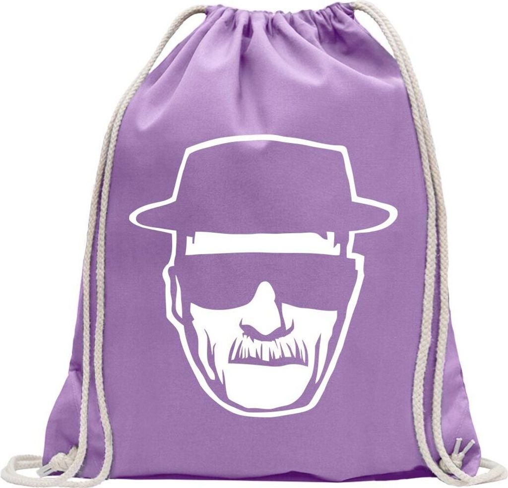 Kiwistar - Turnbeutel - lavendel - Methylamphetamin - Fun Rucksack Sport Beutel Gymsack Baumwolle mit Ziehgurt