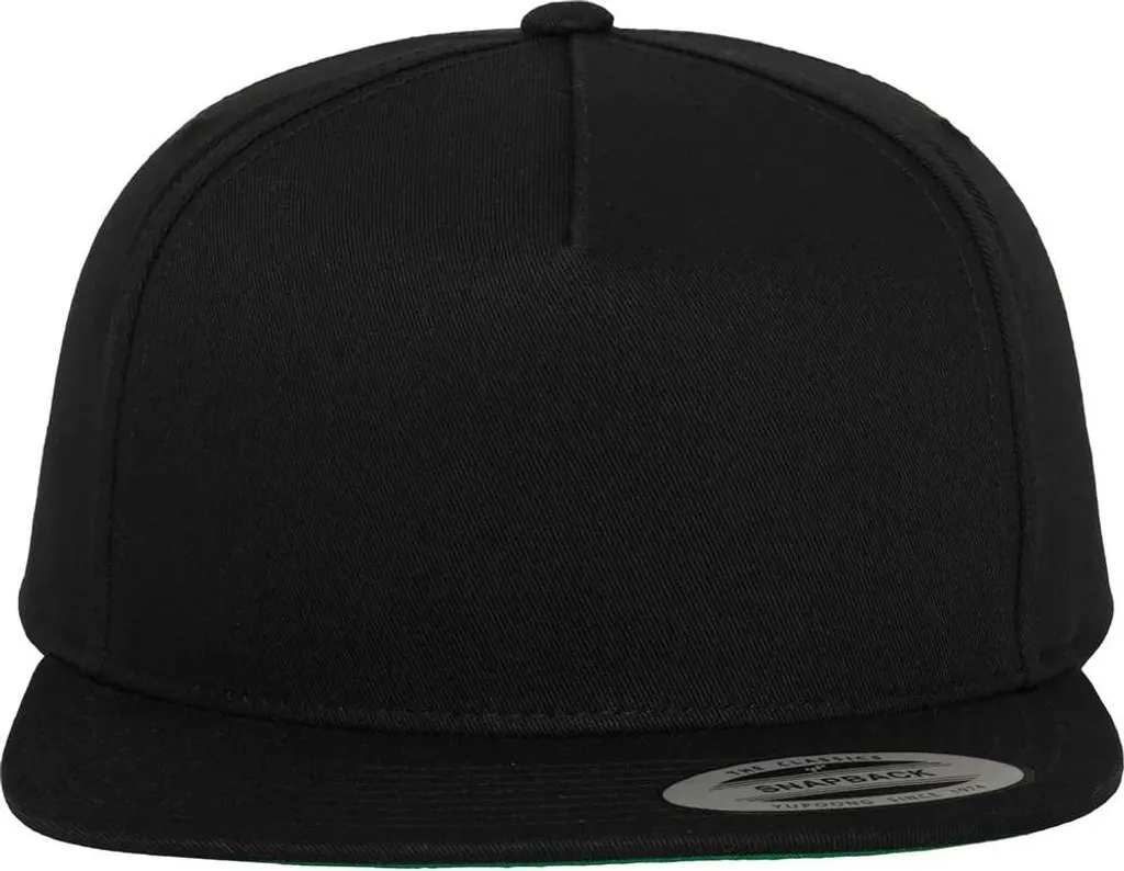 Cappello FLEXFIT 6007 Nero Snapback - Berretto 5 Panel Taglia Unica - 6