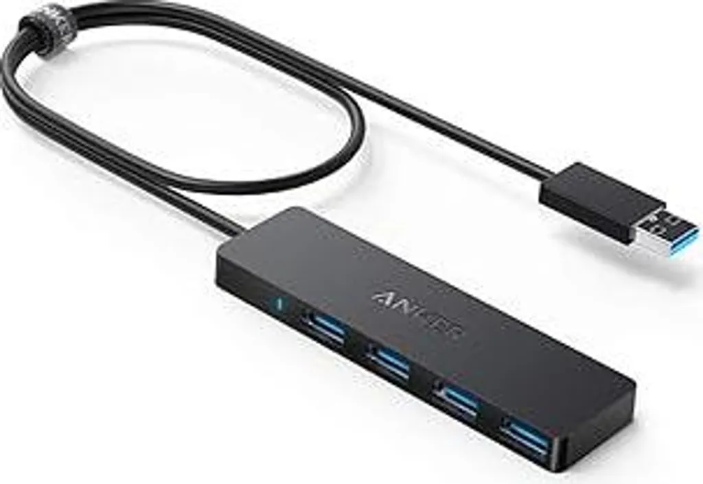 Mini Hub USB 3.0 SuperSpeed - 4 Porte per Mac, Surface e Gaming PC - 1