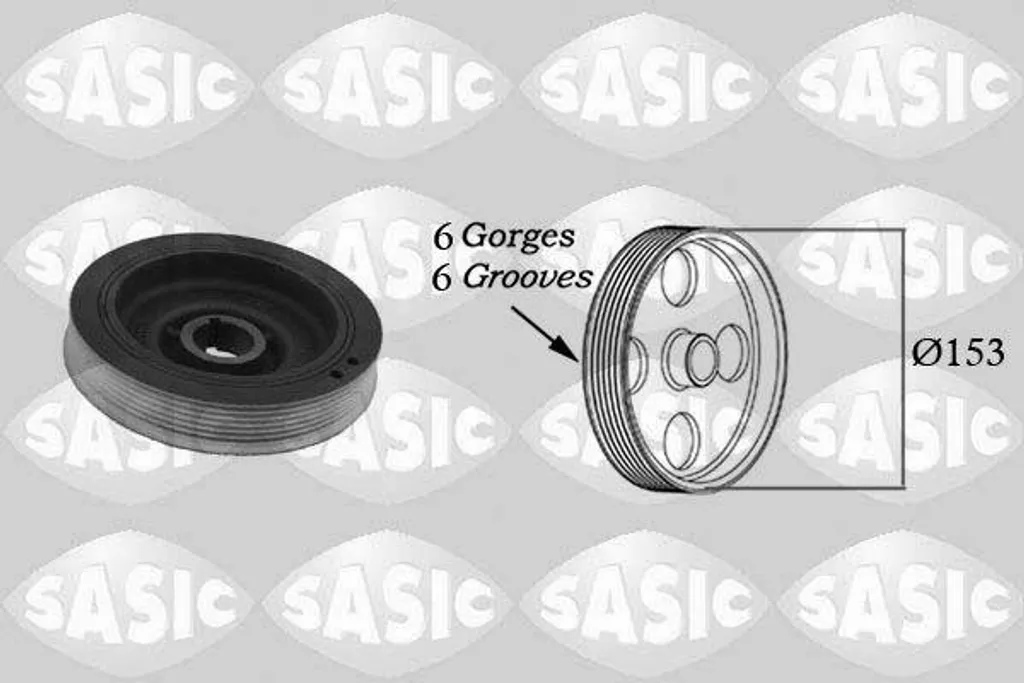 Réparation Moteur : Poulie Vilebrequin SASIC pour Citroën C8 et 807