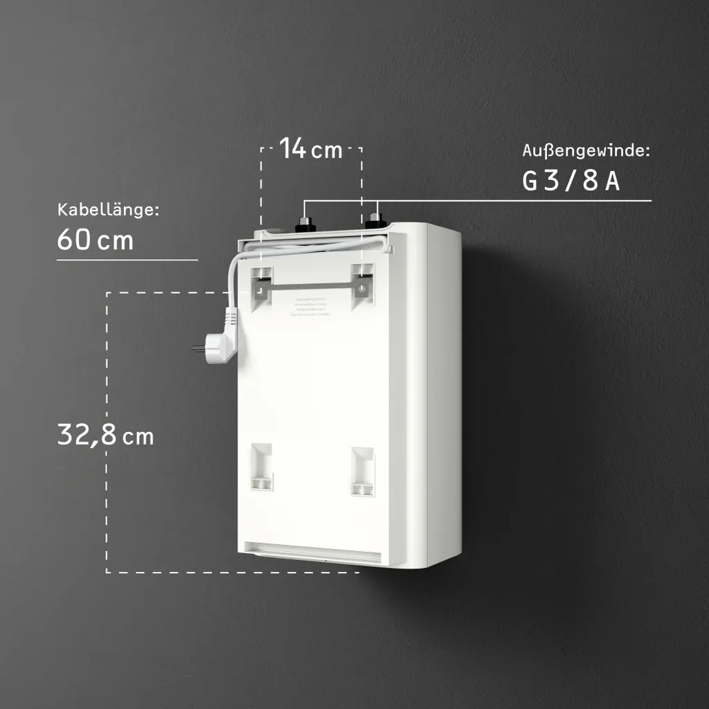 Petit chauffe-eau électrique sous évier 5L compact SNU 5 Plus - 10
