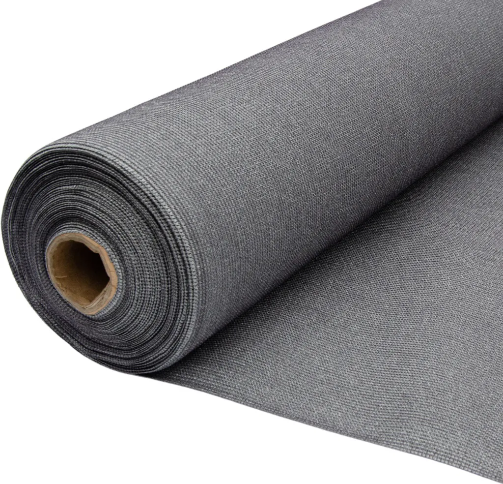 Tenda da sole 4x4 metri rettangolo grigio argento con 87% di protezione UV - 230 g/m² - Protezione solare - Confezione comprensiva di materiale di fissaggio