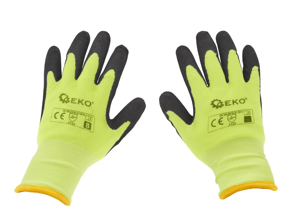 Gants isolés fluorescents taille 8 avec doublure chaude et haute densité