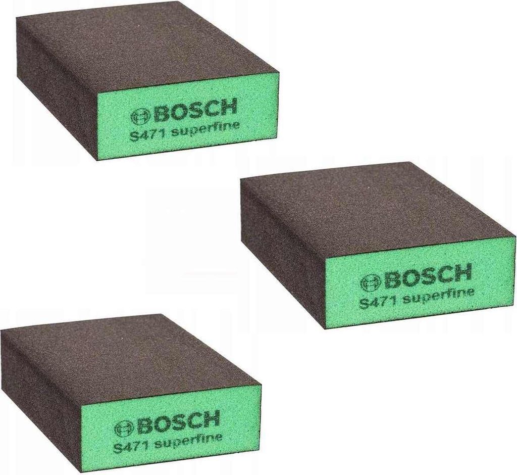 Bosch Schleifschwämme Superfine 100x68x25mm Schleifklotz Schleifschwamm gerade Kante
