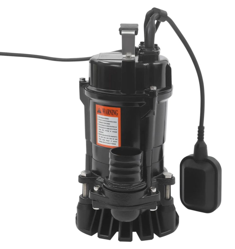 Schmutzwasser-/Abwasserpumpe - Tauchpumpe - 230V - Elektrisch - Baustellenpumpe für Schmutzwasser - - Orange