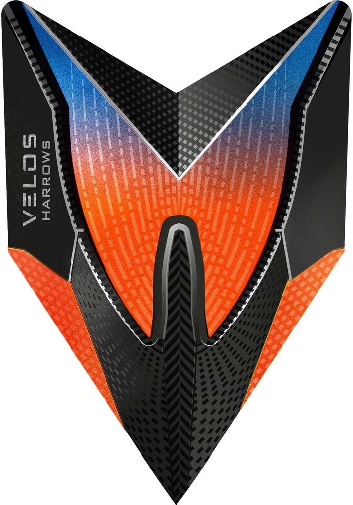Harrows - Dart Flights "100 Micron Velos" RD3187 (Einheitsgröße) (Orange)