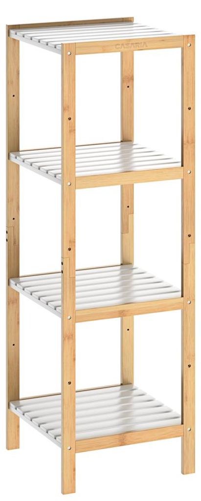 Casaria Scaffale da Bagno & Cucina 4 Ripiani Bambù Mobile a Immagine del prodotto 