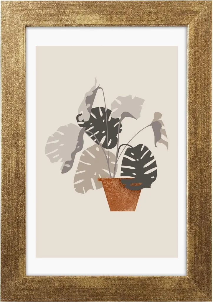 Cornice Goldbuch Ian Oro 20x30 cm - Design Moderno in MDF Oro Satinato