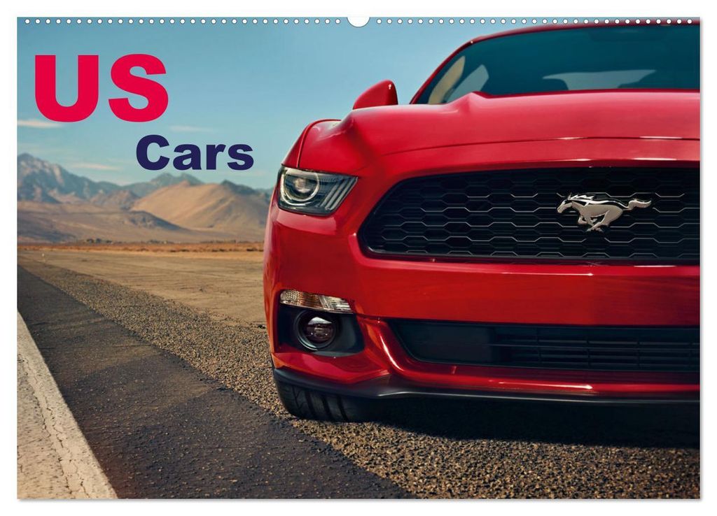 US Cars Kalender (Wandkalender 2027 DIN A2 quer), CALVENDO Monatskalender