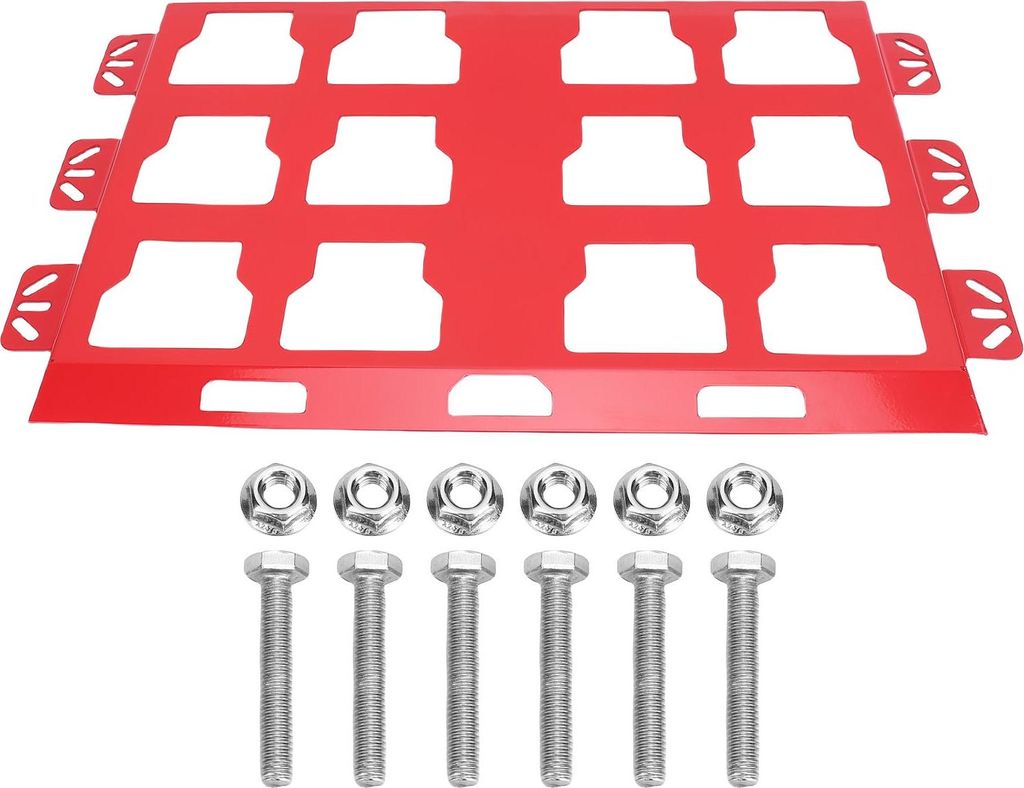 Montageplatte für Werkzeugaufbewahrungs- und Organisationssystem, Metallbasis, Ersatz für Milwaukee Packout-Werkzeugkästen, Rot