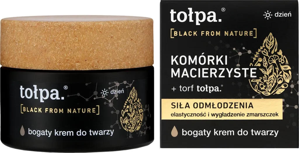 Adieu Peau Sèche avec la Crème de Jour Riche Tołpa Black From Nature