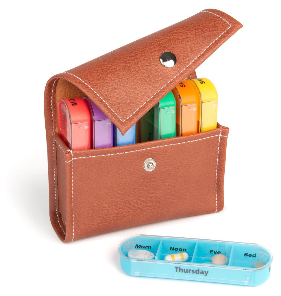 Vegane Pillendose 7 Tage im Etui | Wochenspender Produktbild 