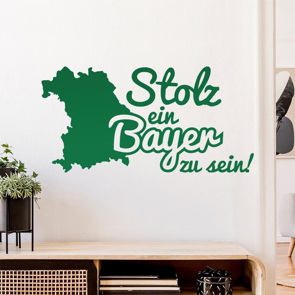 Bayer Bayern Stolz Wandtattoo Wandaufkleber Wall Sticker - Dekoration, Küche, Wohnzimmer, Schlafzimmer, Badezimmer