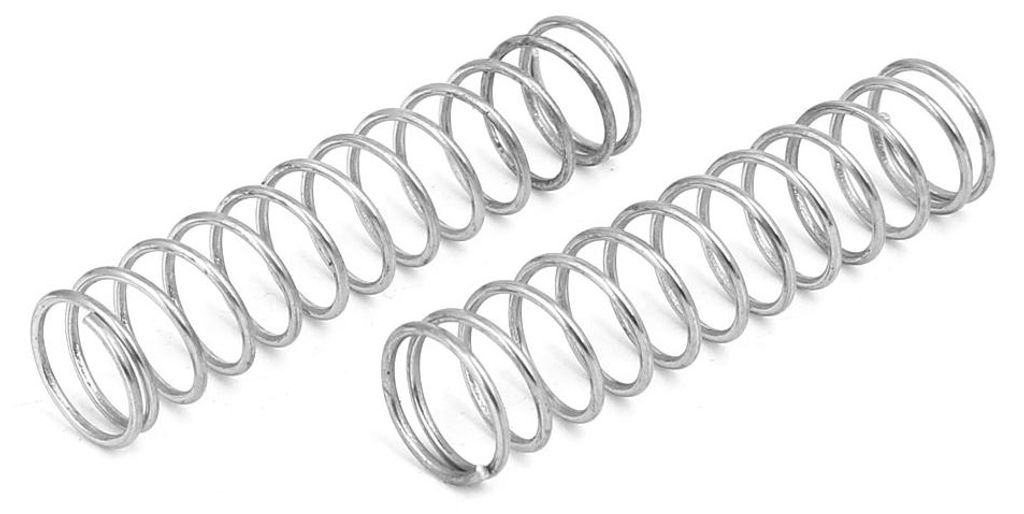10Stk 304 Edelstahl Druckfedern Druckfeder Spiralfeder Stahlfeder Silberton 1mmx12mmx50mm