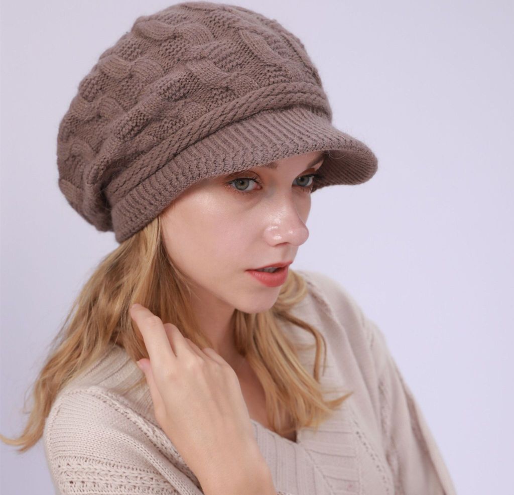 Wintermütze Damen Mütze mit Shirm Damen Schirmmütze Damen Produktbild 