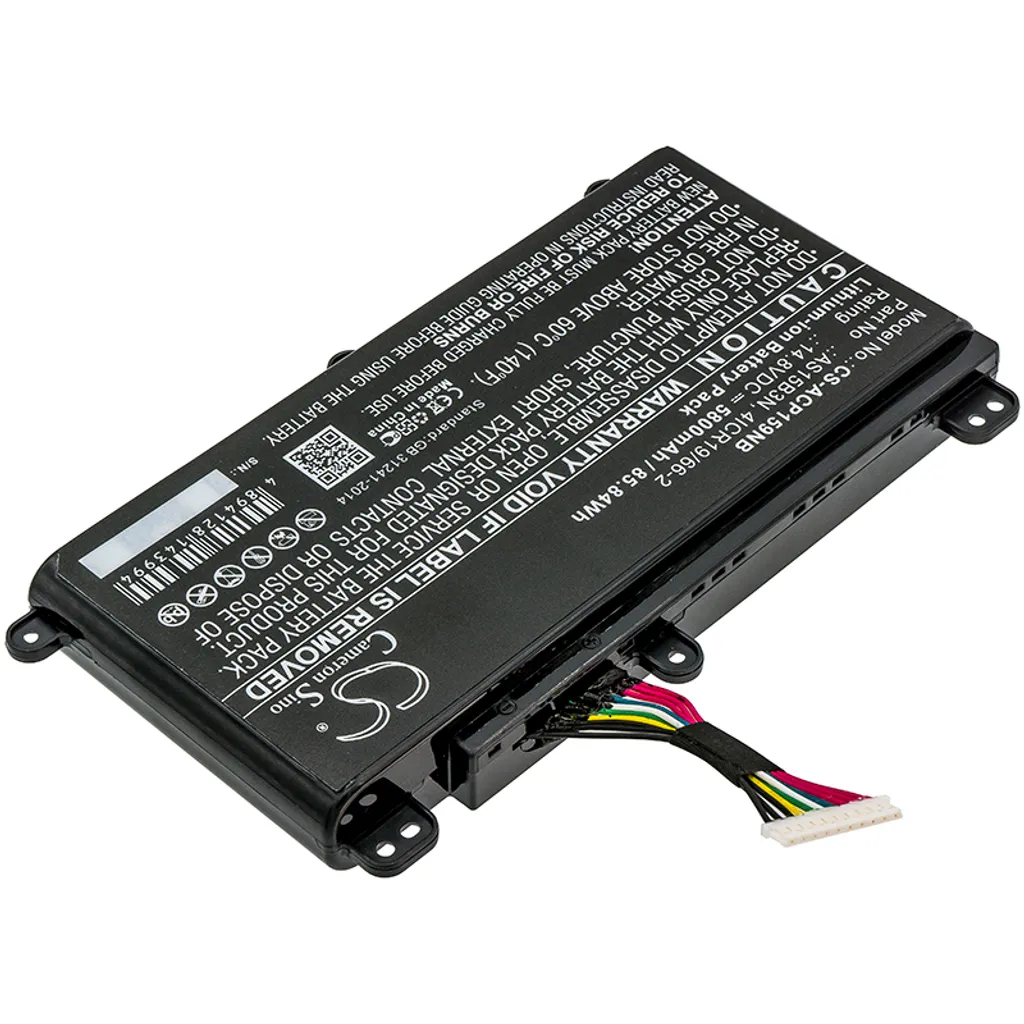 Batterie longue durée 6000mAh pour Acer Predator 15 série G9 G9-591