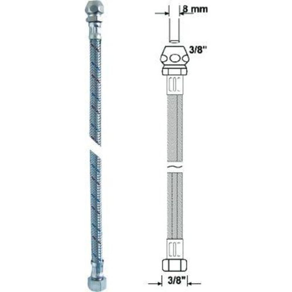 Sanitop-Wingenroth flex Schlauch 1000mm10 mm Quet. X 3 / 8' Üb.