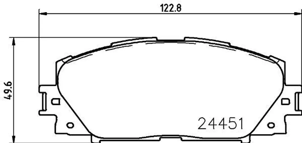 Plaquettes de frein HELLA 8DB 355 014-311 pour Lexus CT et Toyota Prius