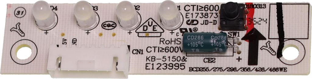 Midea 17131000008091 Bedien-/Displaymodul für KG178SFNF Gefrier-Kombinationen