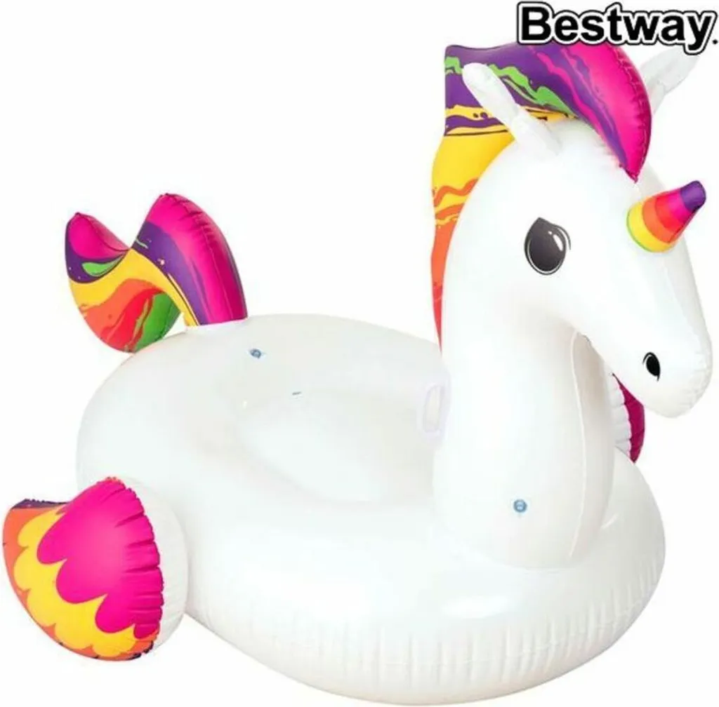 Bestway 41113 Licorne Gonflable avec Poignées 224x164 cm Plage et Piscine