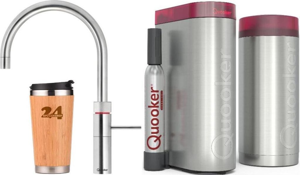 »QUOOKER FUSION ROUND Festauslauf Chrom COMBI B mit CUBE 2 Produktbild 