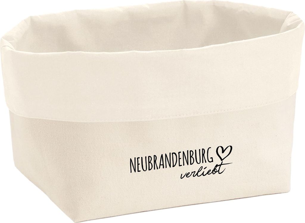 Huuraa Organizer Neubrandenburg verliebt 3 Liter Medium Canvas Baumwolle Utensilo Geschenkidee