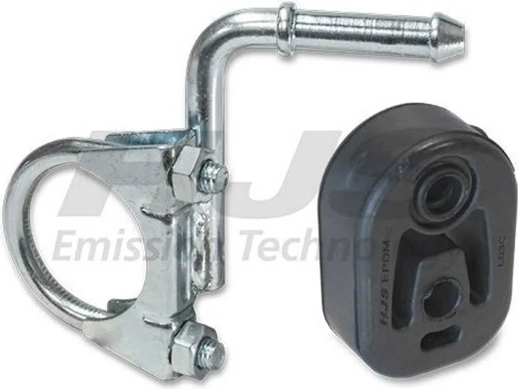 Support d'échappement anti-vibration HJS 82134375 gauche Mercedes SLK