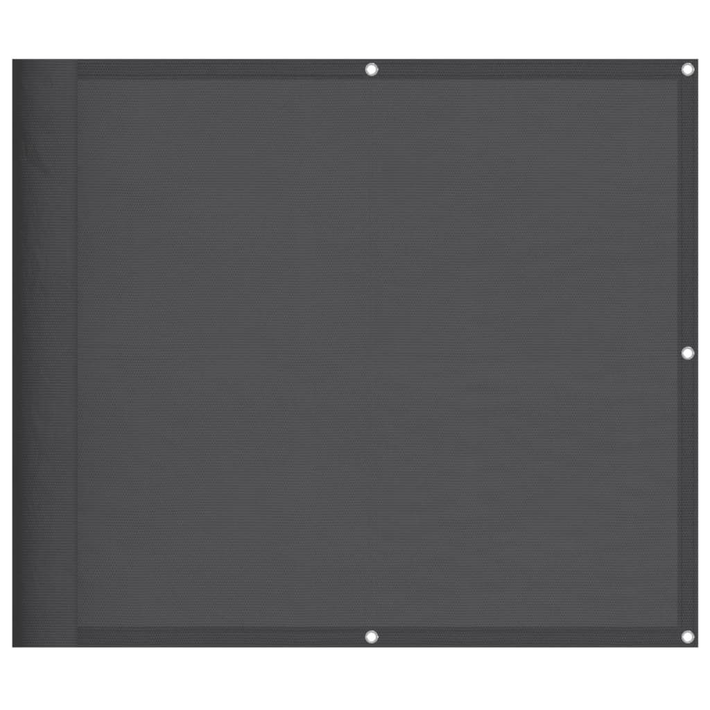 Balkon-Sichtschutz Anthrazit 90x700 cm 100 % Polyester-Oxford