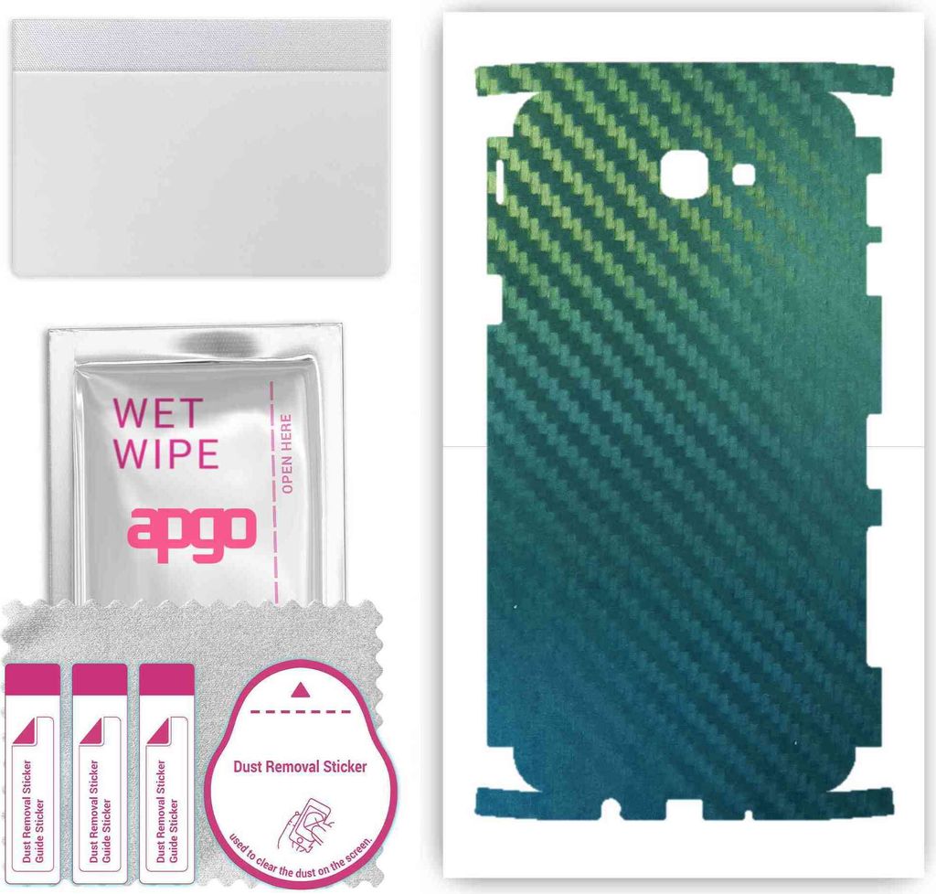 apgo Rückseite + Seiten Schutzfolie, Skin, kompatibel mit Samsung Galaxy J5 Prime, Hinten Displayschutzfolie aus Vinylfolie, kratzfest, einfache M...