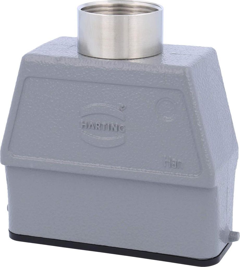 HARTING Han 16A Tüllengehäuse hoch, 1xPG21 gerader Kabelabgang, für 1 Bügel (am Unterteil) Verschraubung PG21