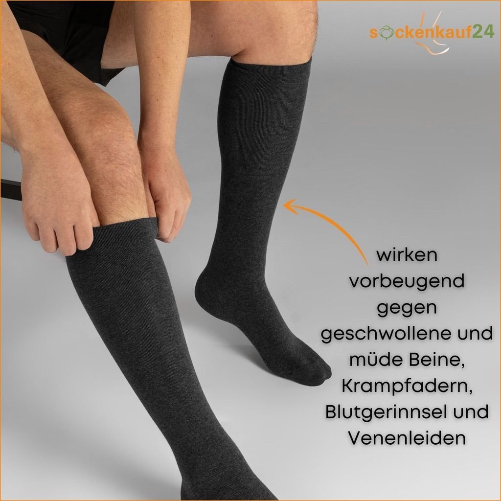 2 I 4 Paar Stützstrümpfe Reisestrümpfe Kompressionsstrümpfe Produktbild 4