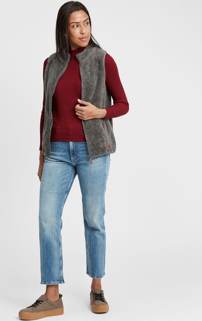 Femme Gilet En Molleton Polaire Doux Gilet Sans Manche Coupe Classique Femmes Grandes Couleur Unie Blouson Mode Bouton Matelassée Sans Manches Élégant Casual Veste Filles Outerwear