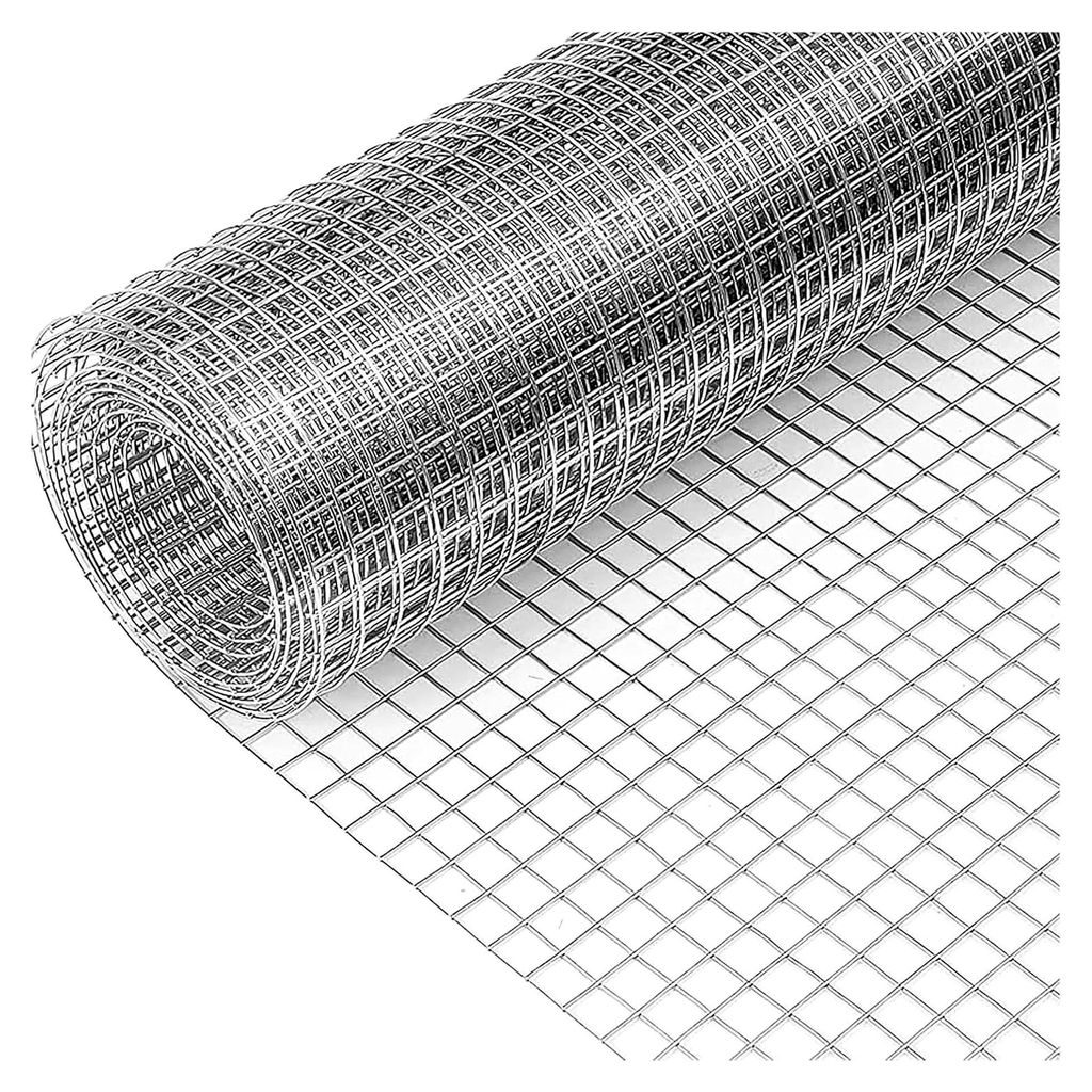 Metallgitter Balkonnetze Maschendraht mit 10mm Maschenloch, Edelstahl-Drahtgeflecht (0,5X2M/1,6X6,6FT)