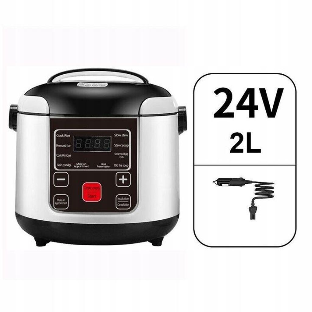 Automatyczna ryżarka 2 l MULTICOOKER do użytku w podróży 24 Zdjęcie produktu 