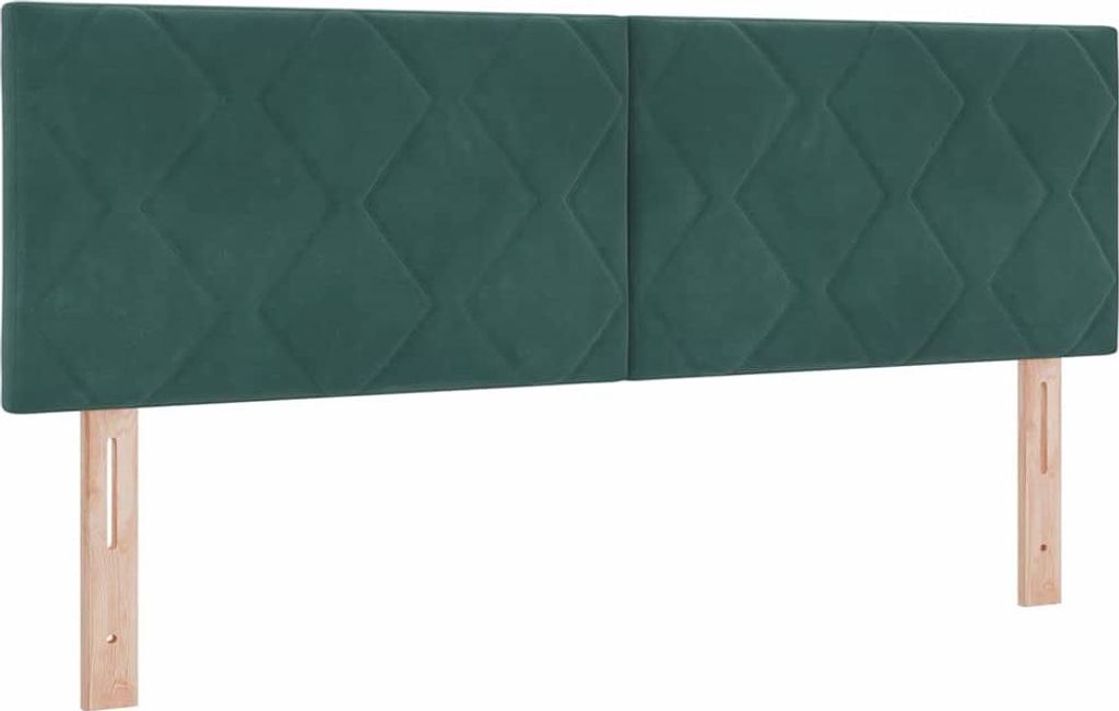 vidaXL Kopfteil Dunkelgrün 144 cm Samt