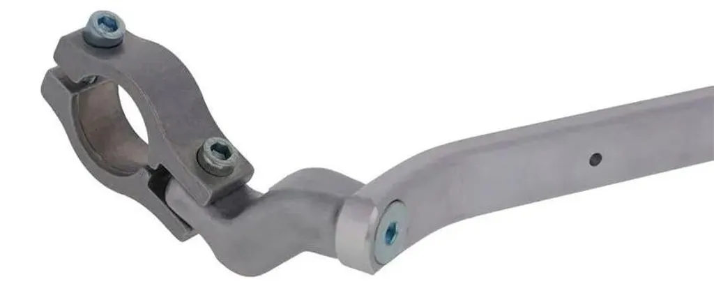 Support de protège-mains moto Kove 450 2024 Barkbusters robuste Argent