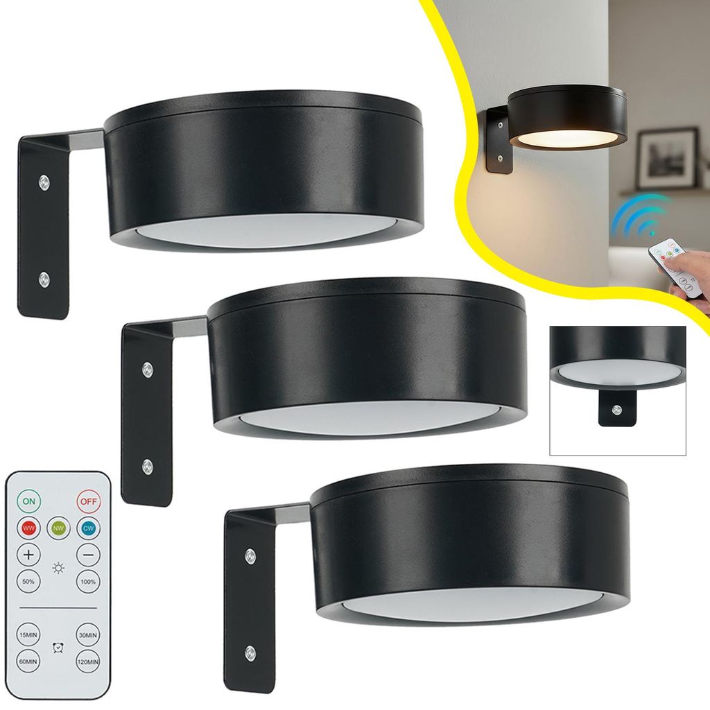 3PACK Bild Licht mit Fernbedienung, LED Kunstanzeige, für Produktbild 