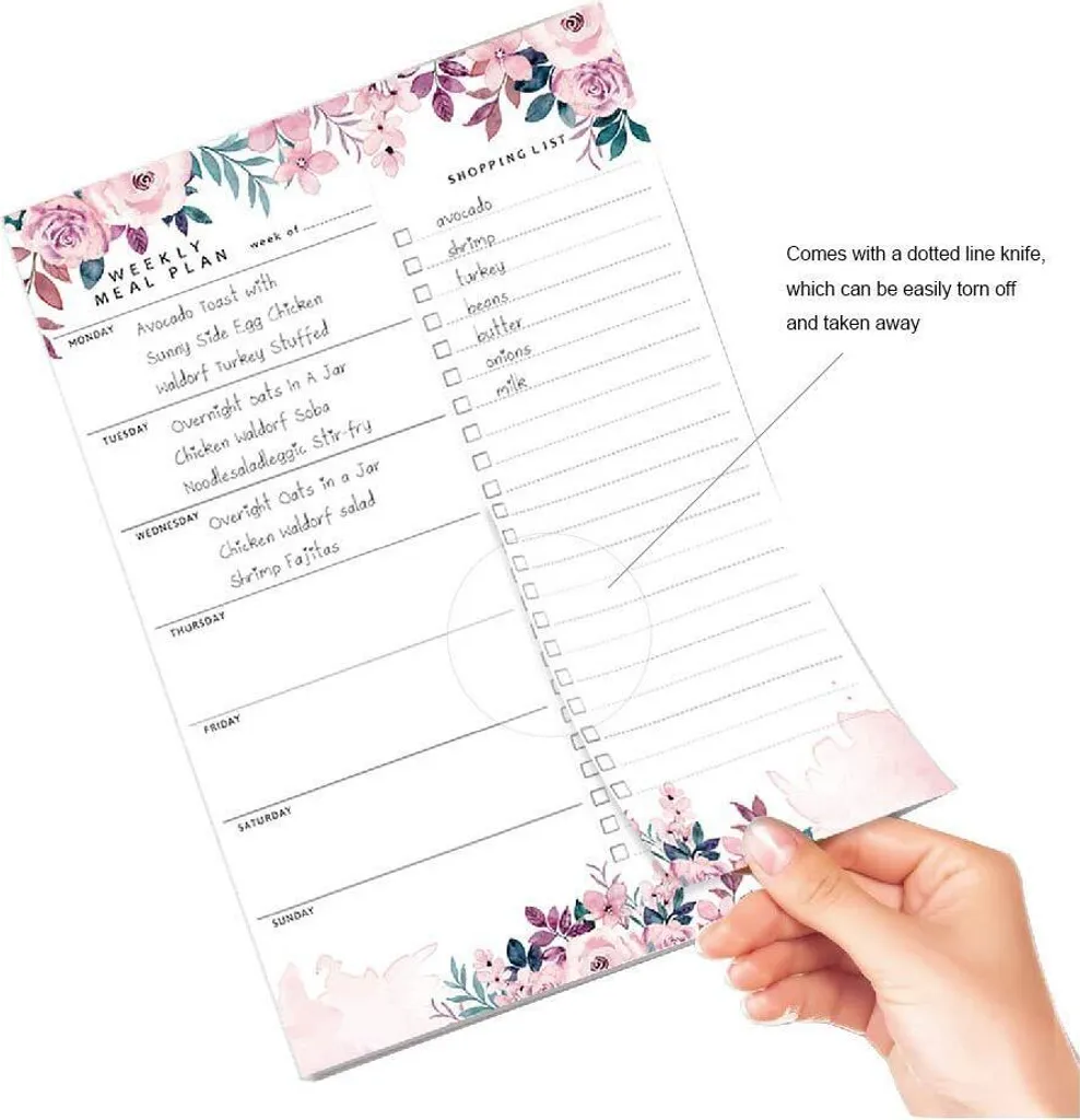 INF PZ021 Blocco Note Frigo - Organizzazione Pasti Floreale