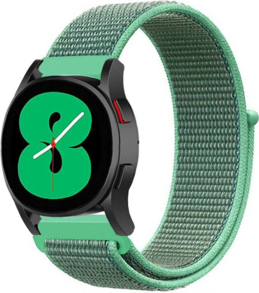 Strap-it Samsung Galaxy Watch 4 - 44mm Nylonarmband (Minze)