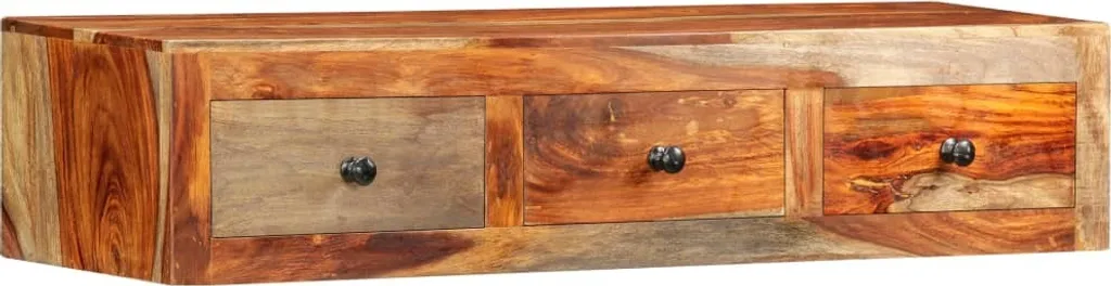 Dégagez votre sol avec cette console murale 100cm en bois de palissandre