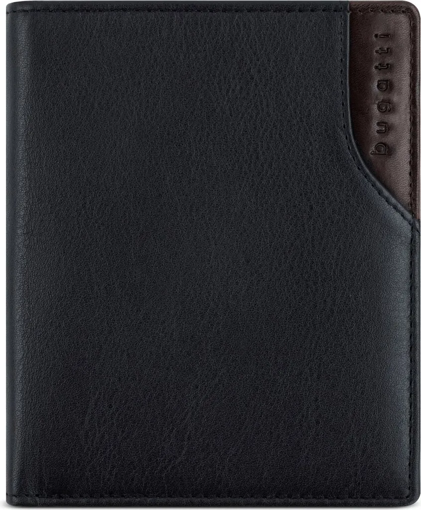 Grand Portefeuille bugatti Corso DeLuxe Noir Idéal pour les Hommes