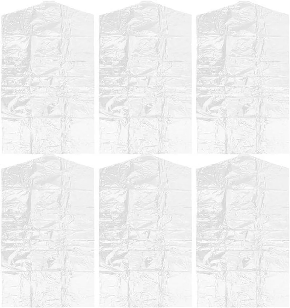 Housses de protection transparentes 60 x 100 cm lot de 50 pièces robustes