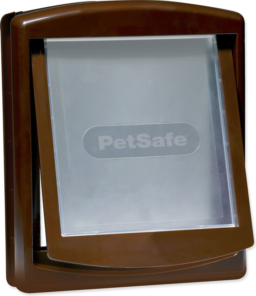 Staywell Hundetür 755 Braun, 2-Wege, abschließbar, Ausschnitt 265x230mm, für mittelgroße Hunde